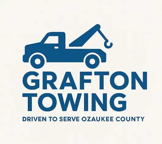 Grafton Towing company logo with tow truck icon